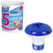 LOLAhome Pack de Cloro en tabletas -Pastillas y dispensador de Cloro Azul y Blanco, Incluye 50 tabletas de Cloro de 20 gr de 5 Funciones
