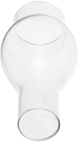 SOPOTUTU Glas Fotogenlampa Skorsten Vindskydd Retro Oljelampeskärm Vindtät Vintage Tillbehör för Hem och Nödsituation