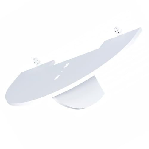 HYTROVE Supporto per Videoproiettore da Parete Bianco in Pvc Design senza Chiodi e Buona Capacità di Carico per Organizzare Proiettore in Casa