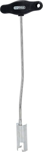 KS Tools 500.7530 Extractor de conectores de bujía con mango en T, en arco, largo