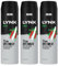 Lynx Africa 72 hour protection against odour and wetness Anti-perspirant Deodorant Spray no fuss aerosol for all-day freshness 200 ml pack of 3 - Packaging May Vary
