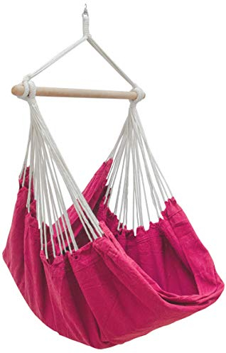 AMANKA XXL Hängstol 185x130 cm för 2 personer – Utomhus & Inomhus Swingstolar – Hänggungstol utan stativ – Bekväm hängfåtölj för trädgård & hem