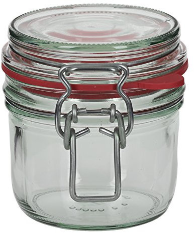 8 x 255 ml Drahtbügelglas/Spannbügelglas rund - inkl. Deckel, Gummidichtung und Spannbügel - Einkochglas - Einweckglas - Einmachglas - Bügelglas - Haushaltsglas - Allzweckglas - Aufbewahrungsglas