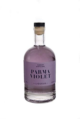 Cardiff Distillery Artisan Craft Parma Violet Welsh Liqueur - Delicious With Gin, Sparkling Water, Lemonade And For Adding To Prosecco (50cl bottle)