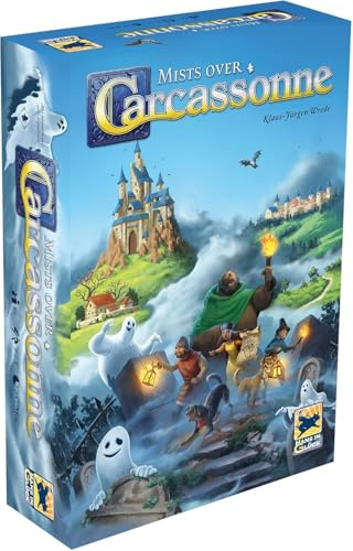 Mists Over Carcassonne brädspel | Territory Building Strategy Game | Kooperativt familjespel för barn och vuxna | Åldrar 8+ | 1-5 spelare | Genomsnittlig speltid 45 minuter | Tillverkad av Z-Man Games