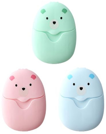 Sapone Carta,3 PZ Scatole Sapone di Carta USA e Getta Portatile Mini Carta Sapone con Scatola di Plastica per Lavaggio a Mano Escursionismo Viaggio e Altre Aattività all'Aperto (150 Fogli in Totale)