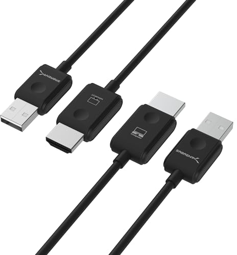 SABRENT Wireless HDMI Transmitter and Receiver für Videos, Audios, Files, 1080p@60Hz kabellos Übertragen Kompatibel mit Desktops, Laptops, Projektoren, Kameras, usw (DA-H1R1)