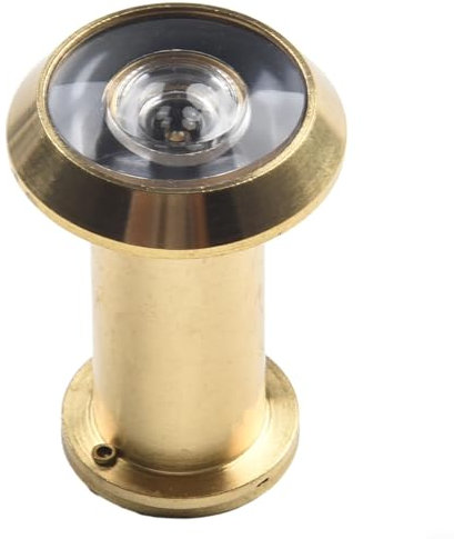 Yhenlovtt Spioncino per porta a 220 gradi, foro grandangolare per vista, lente in vetro, per spioncino per porta, con copertura per la privacy