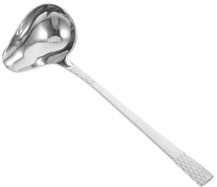 Ciieeo Cucchiaio in Acciaio Inossidabile Cucchiaio Da Mestolo Mestolo Di Salsa Mestoli Da Minestra Per Servire Zuppa Ramen Stille Di Sugo Acciaio Inossidabile 304 Argento