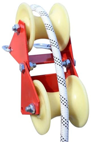 Trabajar en la polea de la esquina de la cuerda | Sling Rope Guía de protección ascendente Polea | Equipo de retracción de cordón para ahorro de mano de obra para la decoración de la casa de mejoras p