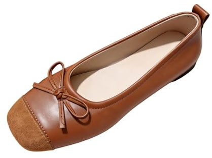 Genérico Zapatos Casuales Tipo Bailarina sin Cordones con Detalle de Calzado cómodo y Ligero para Caminar diseño de Profunda Puntera Descubierta y Antideslizante