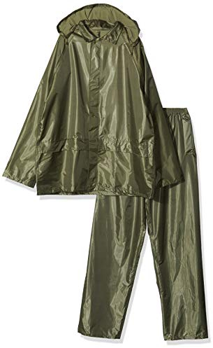 Mil-Tec Regenanzug Herren (2-teilig) • Wasserabweisender Regenanzug • Leichte Regenjacke mit Kapuze & Regenhose • Regenschutz für Outdoor Aktivitäten • Regenbekleidung inkl. Tragebeutel