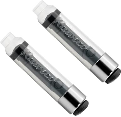 Kaweco Mini Converter Sport 2 Pack, Black/Clear, Writing Instrument