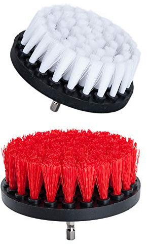 oxoxo Drill Brush Power Scrubbing Brush Buril perforador para la limpieza de duchas, bañeras o cuarto de baño, azulejos, juntas, Alfombra, neumáticos, barcos, tapizado 4 Mixed Color 2