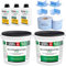 Dicht-Set 40Kg Balkonabdichtung max 13m², 2 Innenecken, 2 Außenecke, 15M Dichtband, 3L Tiefengrund mit Wasserglas SET34
