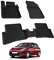 Auto Fußmatten Kompatibel mit Renault Clio III KLW/Sport Tourer 2005-2012 Geruchlos 4.5D Passform Allwetter Automatten 5 TLG | Antirutschmatte Hoher Rand Gummimatten Schwarz Vorne Hinten Autoteppich