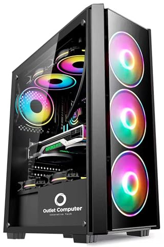 PC Gaming, Ordinateur de Bureau Fixe Intel i5 - GeForce 4 Go GDDR5 - Windows 11 Pro - Wi-FI USB - HDMI et VGA - sans Fil - pour Bureau, Internet, école (RAM 16 GB - SSD 1 TB)