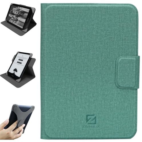 Étui Détachable Universel pour 6'' Nouveau Kindle 2024/2022, Kobo Nia/Clara 2E / Clara HD, Léger Housse de Protection avec Angles de Vision Multiples - Cyan