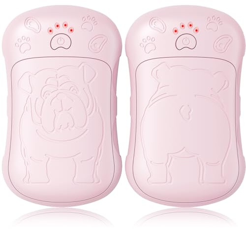 Scaldamani elettrici, set da 2 pezzi, batteria da 6000 mAh, scaldamani elettrici, riutilizzabili, ricaricabili, ideali per sport all'aria aperta, caccia, golf, campeggio, regalo caldo per donne,