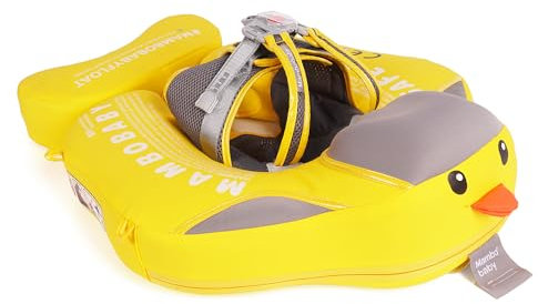 HECCEI Schwimmring Baby, Mambobaby Nicht Aufblasbarer Schwimmhilfe, Hautfreundlicher Schwimmreifen Baby Perfekte Schwimmtrainer Swim Float für Kinder 3-24 Monate