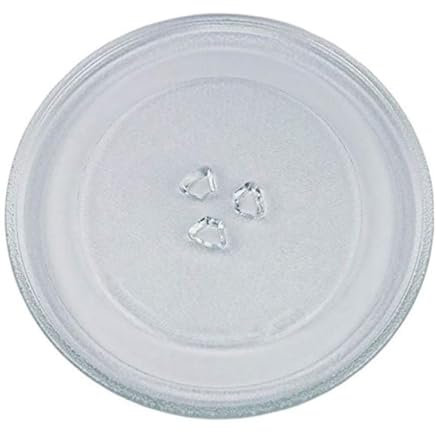 Plato Microondas Universal de Repuesto, Resistente al Calor, Compatible con la Mayoría de Modelos, Diámetro 24,5 cm