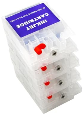 HtLSpoJBe Cartucho de Tinta Recargable vacío sin Chip con Aguja de plástico Compatible con impresoras CW C4030 CW C4000 CW C4020 CW C4040