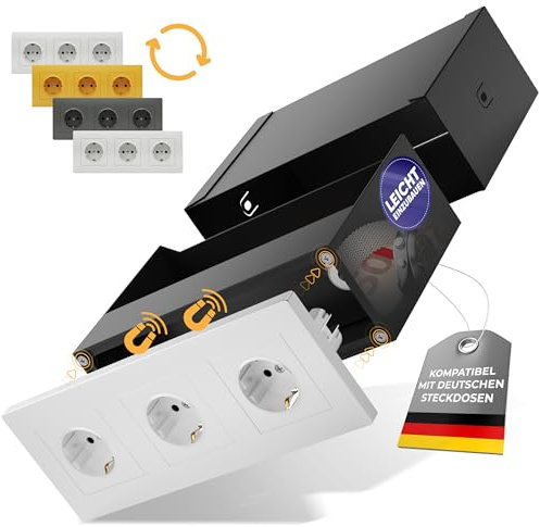 Elder Welder® Caja Fuerte Compatible con Cualquier Enchufe Triple Schuko