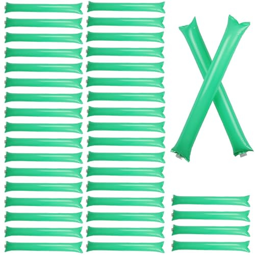 Palos de alegría inflables, palos de auge de espíritu de equipo, 40 varillas inflables coloridas para animar juguetes, Palillo de animación para resistente al desgaste, hacedores de ruido, favores de