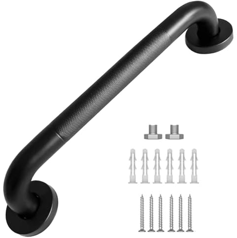 Barre d'Appui Dans Salle de Bain Poignées Antidérapantes 30CM Poignée de Sécurité Équilibre pour Douche en Poignée de Baignoire Porte Serviette
