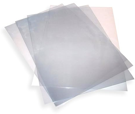 25 hojas de acetato A4 de 180 micras, plástico PVC, transparente, resistente, cubierta transparente de acetato para encuadernación, cubiertas protectoras, plantillas, grabado y manualidades