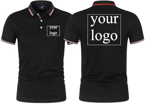 Polo Personnalisé avec Votre Propre Logo/Image/Texte, T-Shirt Personnalisé pour Hommes et Femmes, Vêtements De Bricolage, Chemise De Travail Cadeaux Personnalisés Color2,M