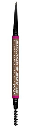 NYX Professional Makeup Eyebrow Pencil, Nano-Precision Brows, Smudge-Proof Formula, Up to 16H Wear, Blade & Shade, Taupe, 1 count