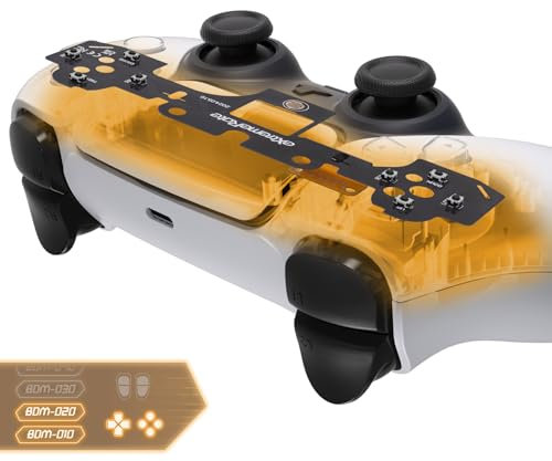 eXtremeRate Face Clicky Kit V3 for PS5 Controller BDM-010 BDM-020 Face Buttons, Custom Hard Silicone Tactile Switch Dpad Action Buttons Mouse Click Kit for PS5 BDM 010 020 - Without Controller