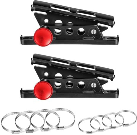 Kissmii 2 Supports de Fixation pour Extincteur à Dégagement pour Voiture, en Aluminium, Réglables, pour UTV, Barre Anti-Roulis