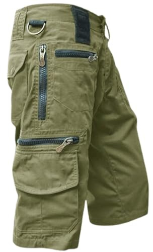 Pantalones Cortos Hombre Cargo Verano Casual Pantalon Corto Trabajo Ligero Bermudas Deporte Talla Grande Moda Pantalón Corto Suave Shorts Deportivo Cómodo Ropa Deportiva Transpirables Deportivos Playa