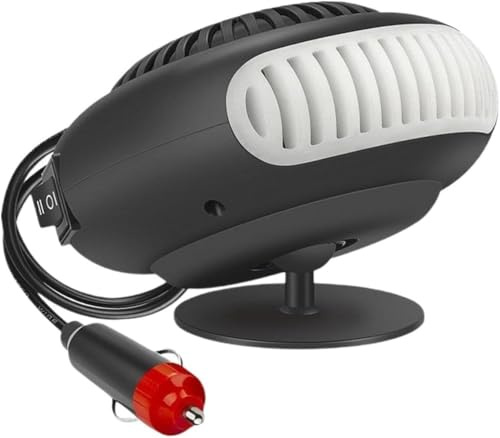 Car Heater, 12V Portable Car Heaters for Winter, Anti-Fog Car Defroster Fast Heating Windshield Defogger for Car, Plugs Into Cigarette Lighter