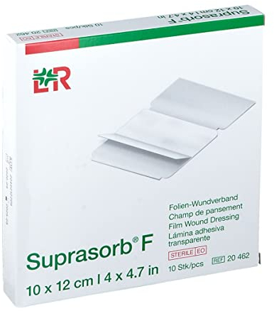 SUPRASORB F Folien Wundverb.10x12cm 20462, 10 St