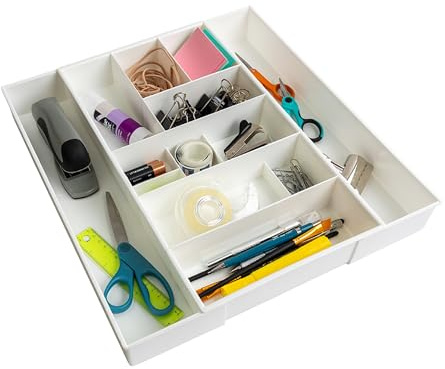 Dial Industries Expandable Junk Drawer Desk Organizer Storage Tray
