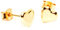 Arranview Jewellery 5 mm heart stud earrings in 9ct yellow gold