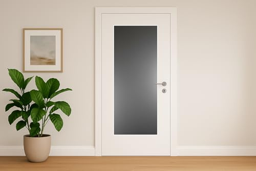 Lichtausschnitt ESG 4mm Sicherheitsglas Türglas Türfüllung Innentürverglasung (ESG 4mm Orn. 504 weiß)