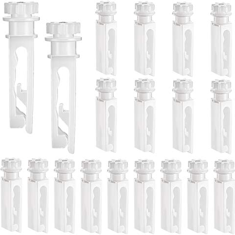 Leinuosen 20 Pieces Vertical Blind Clips Stems Replacement Parts