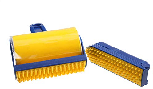 Brosse Poils Animaux Cueilleur Collant En Caoutchouc Réutilisable Nettoyeur De Vêtements Peluche Rouleau Collant Pour Animaux De Compagnie Brosse Épilateur De Laine Brosse De Nettoyage Ensemble 1Set
