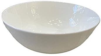 HERVIT Ciotola grande piatto fondo da portata porcellana bianca Ø23 H9 cm