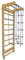 Bituxx Kletterwand Basic Turnwand Klettergerüst Turngerät mit 10 Sprossen bis 120Kg und Klimmzugstange Turnringen Kletterseil
