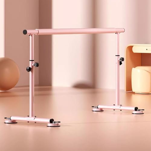 Mixtric Tanzstange Für Zuhause, Ballettstange Höhenverstellbar, Freistehende Bewegliche Professionelle Tanzstange, Für Trainingsgeräte Im Fitnessstudio,Rosa,100cm
