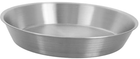 TOPBATHY Teglia Tonda Per Pizza in Acciaio Resistente Per Forno Lavabile in Lavastoviglie Per Torte e Biscotti