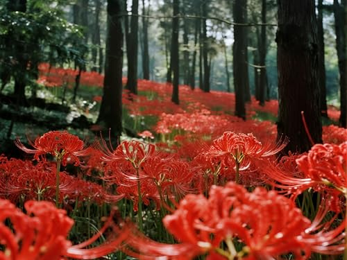 [Vnuhgzs] Lirios resistentes a la sequía - Decoración de jardín de bajo mantenimiento - Crea un mar de lirios araña rojos-10 bulbos-D
