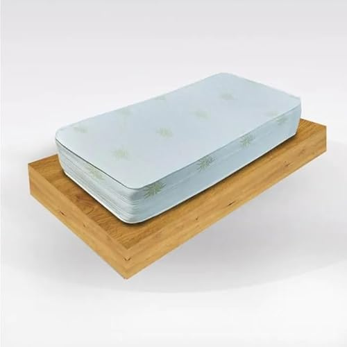 Bissolo Casa MATERASSO King Singolo a Molle Indipendenti, Tessuto Traspirante Aloe Vera, 80x190x23cm, Sfoderabile, Arrotolato Sottovuoto
