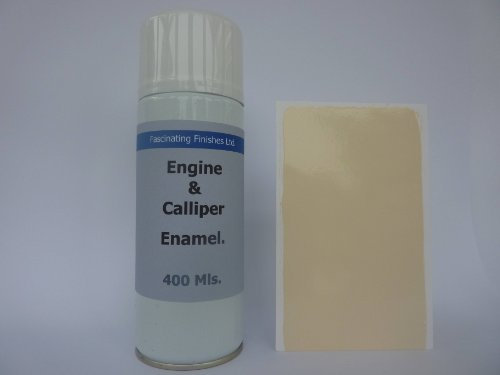 2 x 400ml Aerosol Cream Heat Resistant Gloss Brake Caliper & Engine Paint