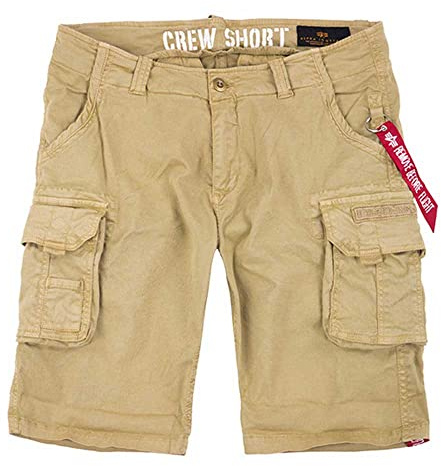 Alpha Industries Crew Short Herr Sand